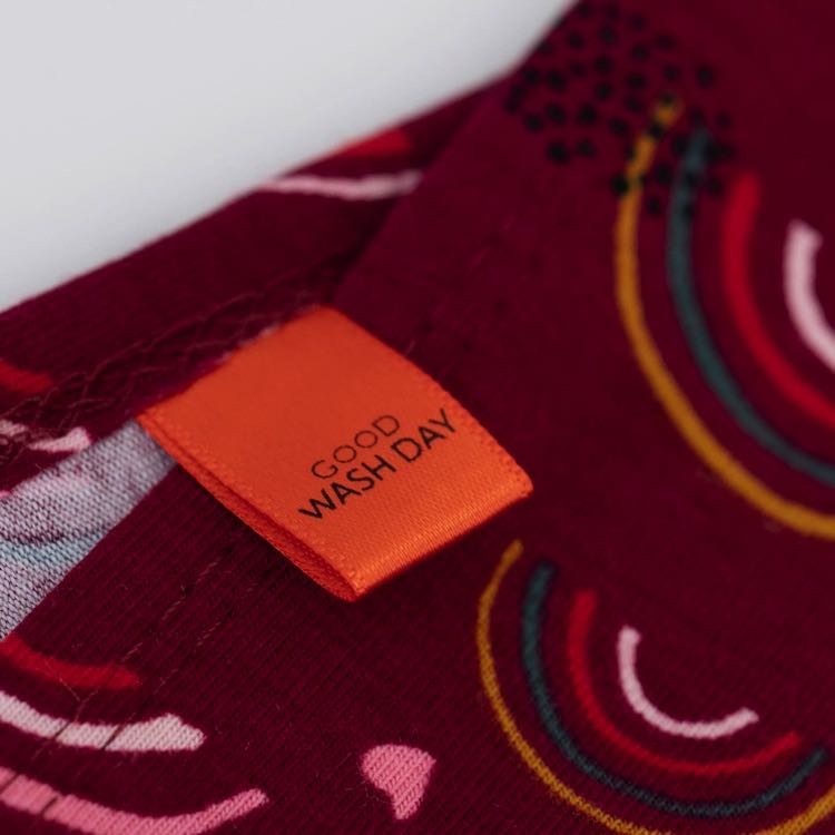 Good Wash Day towel label