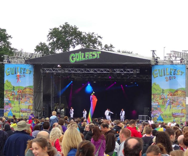 Guilfest stage and crowds