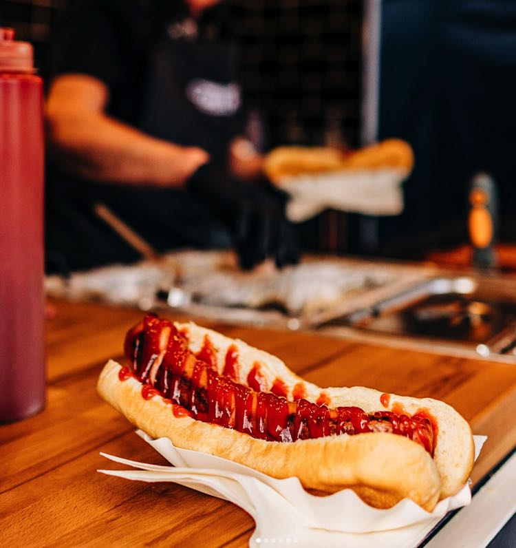 Sausages at the Sausage and Cider Festival in Guildford