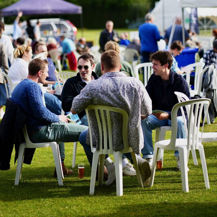 Friends at the beer festival