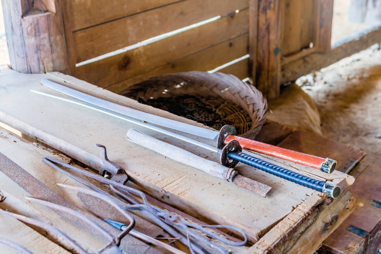 Decorative replica Katanas