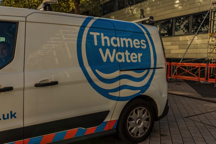 A Thames Water van