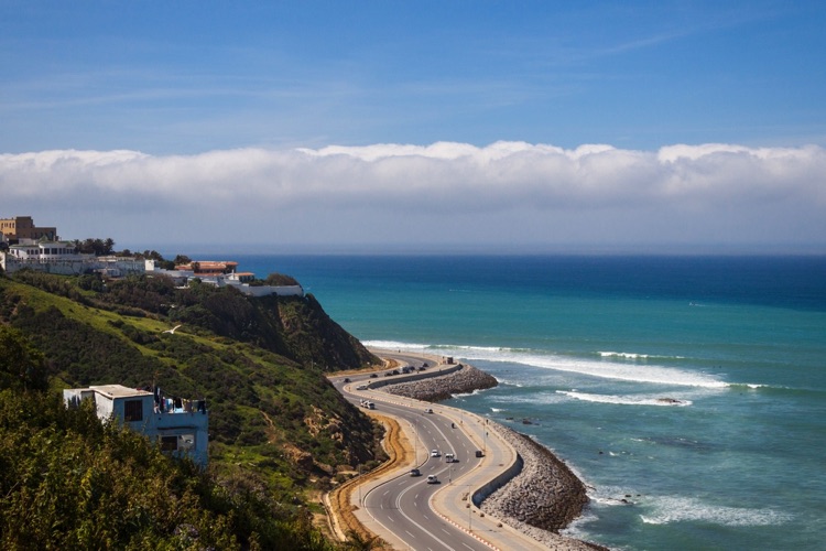 Coastline in Tangier