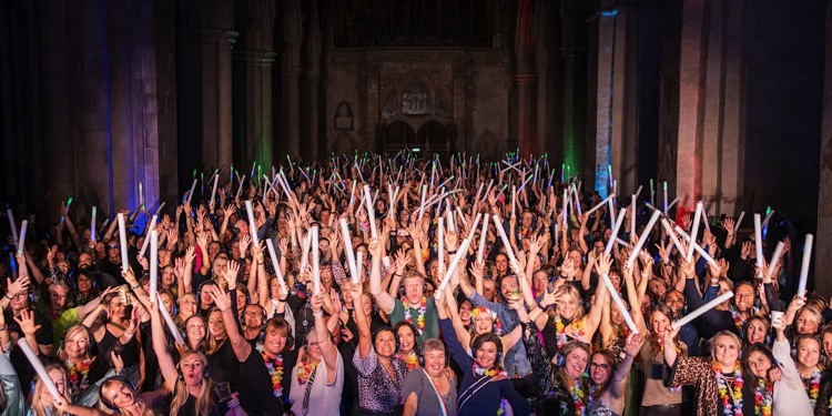 Silent Disco Guildford Cathedral participants