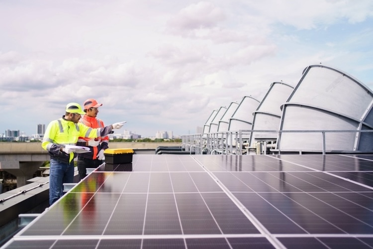 Solar panel installation