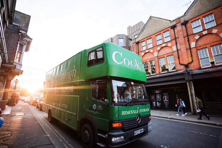 Removal van in Guildford