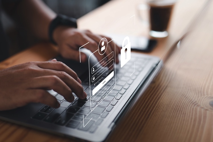Typing on keyboard GDPR