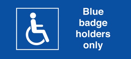 Blue badge holders are exempt