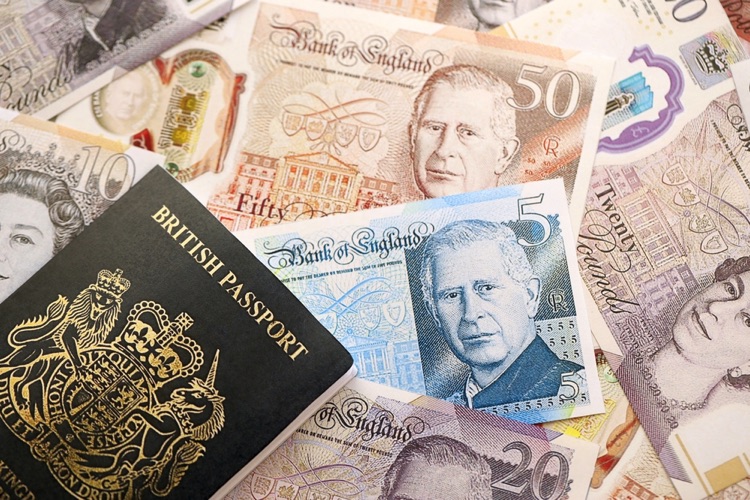 British money and passport